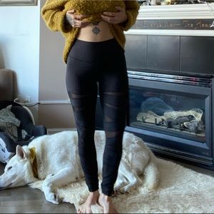 Lululemon mesh cut out pants